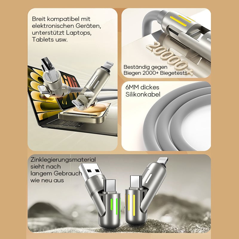 240W 4-in-1 USB-C-Kabel