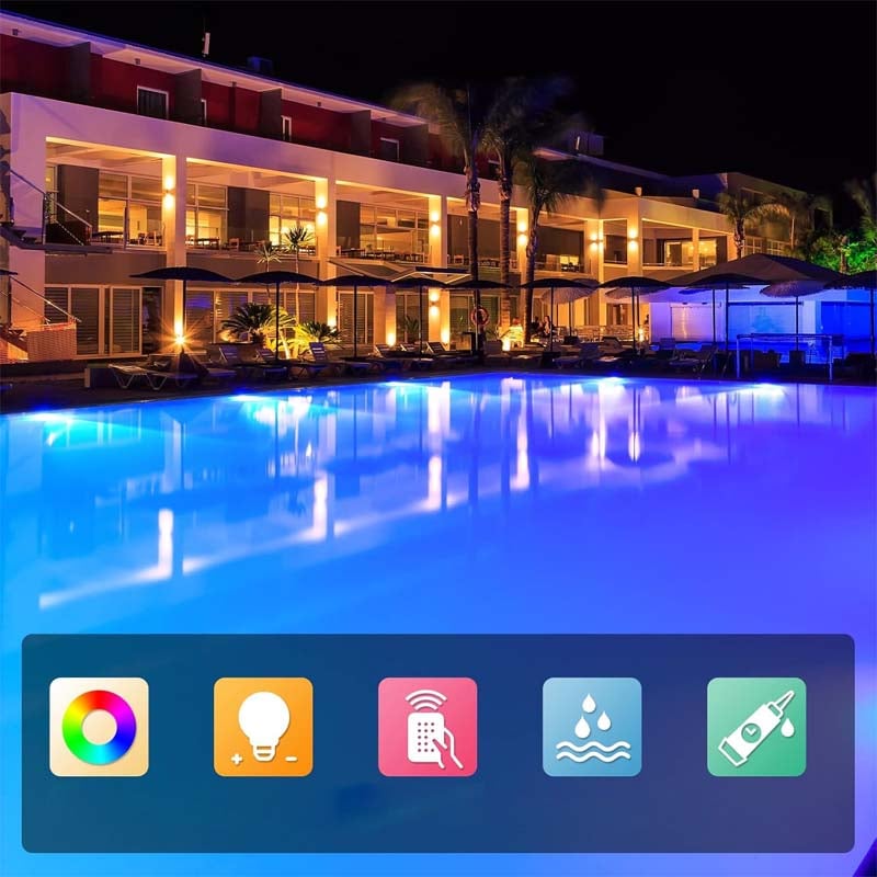 Doppellagige wasserdichte selbstklebende LED-Pool-Leuchte