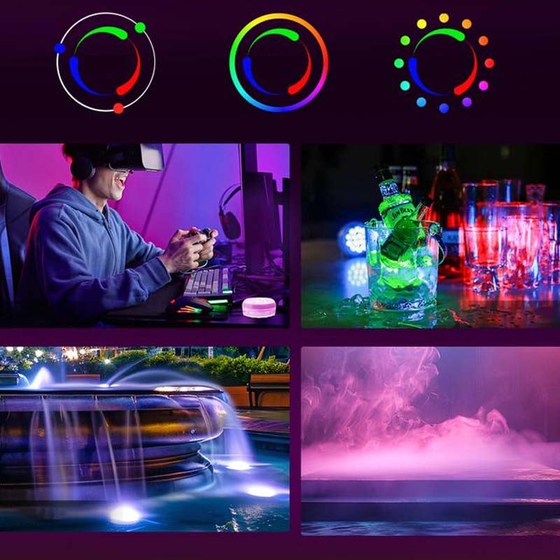 Doppellagige wasserdichte selbstklebende LED-Pool-Leuchte