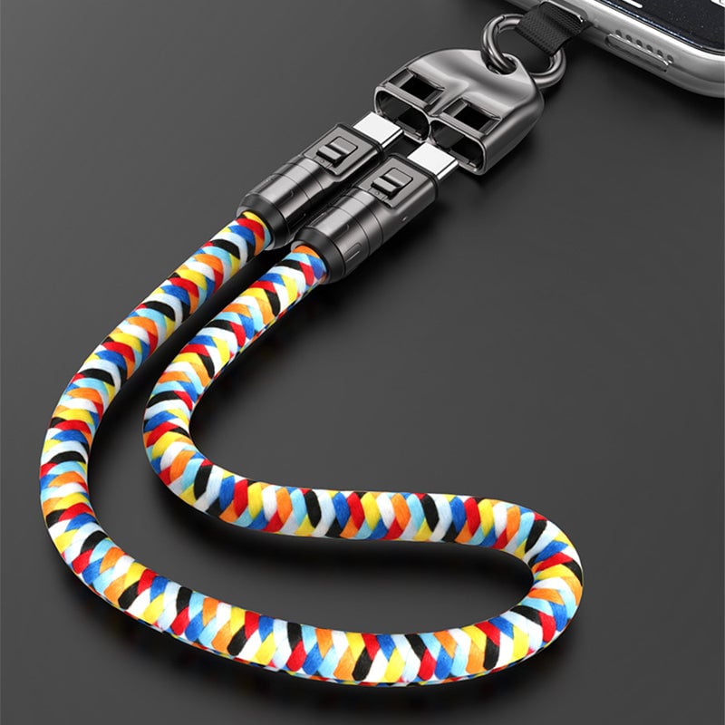 2-in-1 Schnellladekabel & Handy-Trageband