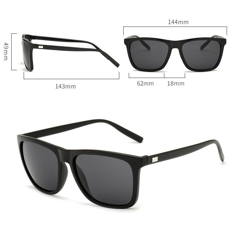 Neue Design Aluminium Magnesium MĂ€nner polarisierte Sonnenbrille