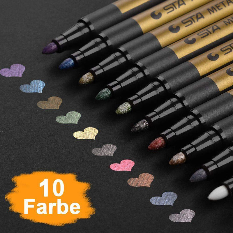 Wasserdichte Paint Marker Stifte(Anzug mit 10 Farben)