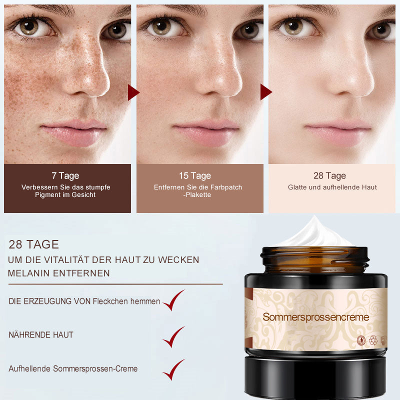 Pflanzenaufhellende Melanin-Sommersprossencreme