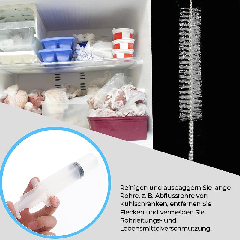 Reinigung des Abflusslochs im Kühlschrank