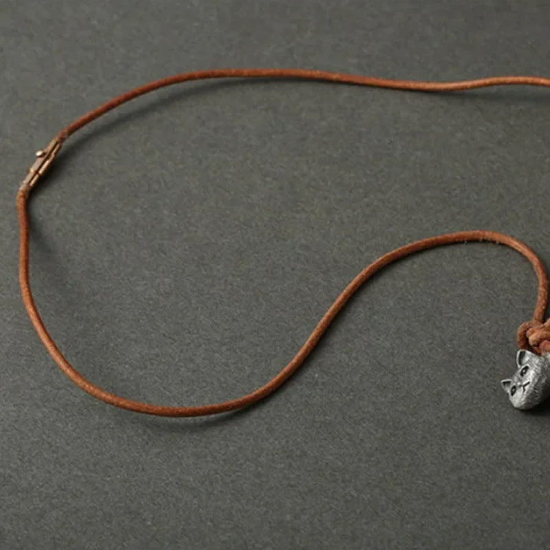 Scruffy Katze Halskette