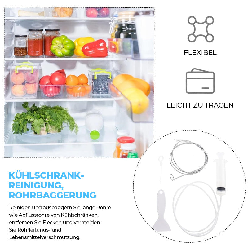 Reinigung des Abflusslochs im Kühlschrank