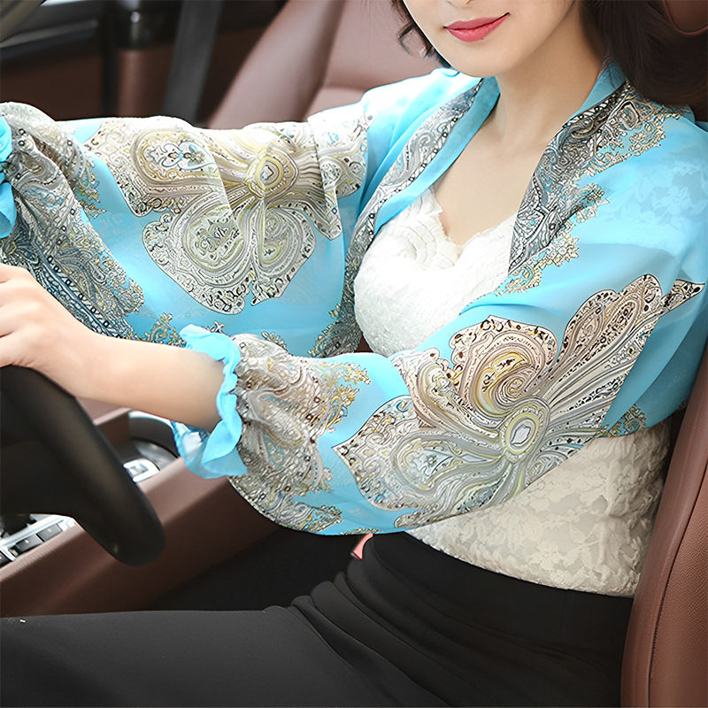 Ultraleichter atmungsaktiver sonnensicherer Ärmelschal