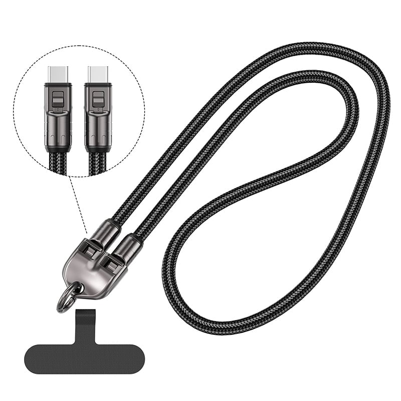 2-in-1 Schnellladekabel & Handy-Trageband