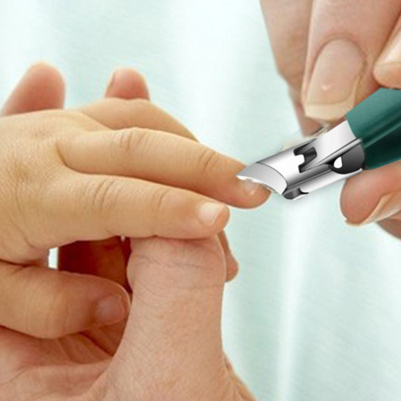 Drei Sets von Nagelknipsern mit Adlerkrallen und abgeschrägten Klingen