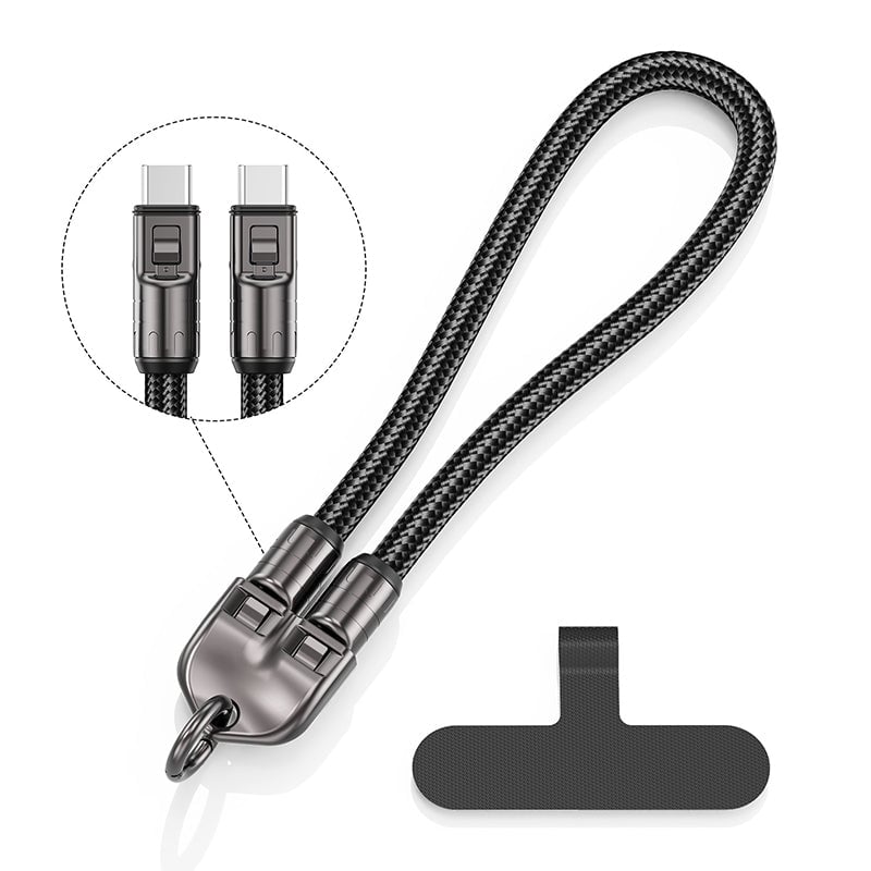 2-in-1 Schnellladekabel & Handy-Trageband