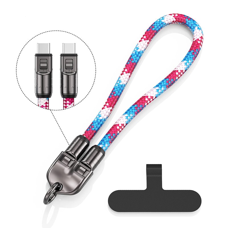 2-in-1 Schnellladekabel & Handy-Trageband