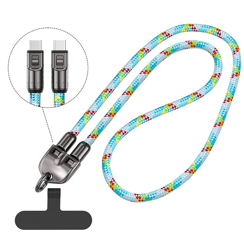 2-in-1 Schnellladekabel & Handy-Trageband
