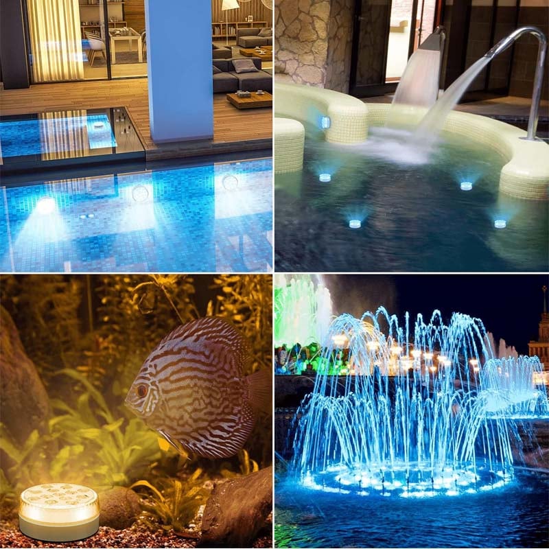 Doppellagige wasserdichte selbstklebende LED-Pool-Leuchte