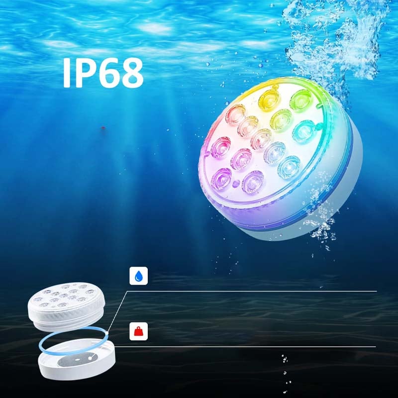 Doppellagige wasserdichte selbstklebende LED-Pool-Leuchte