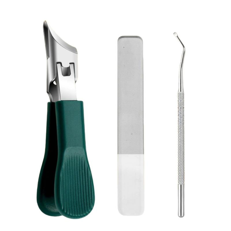 Drei Sets von Nagelknipsern mit Adlerkrallen und abgeschrägten Klingen