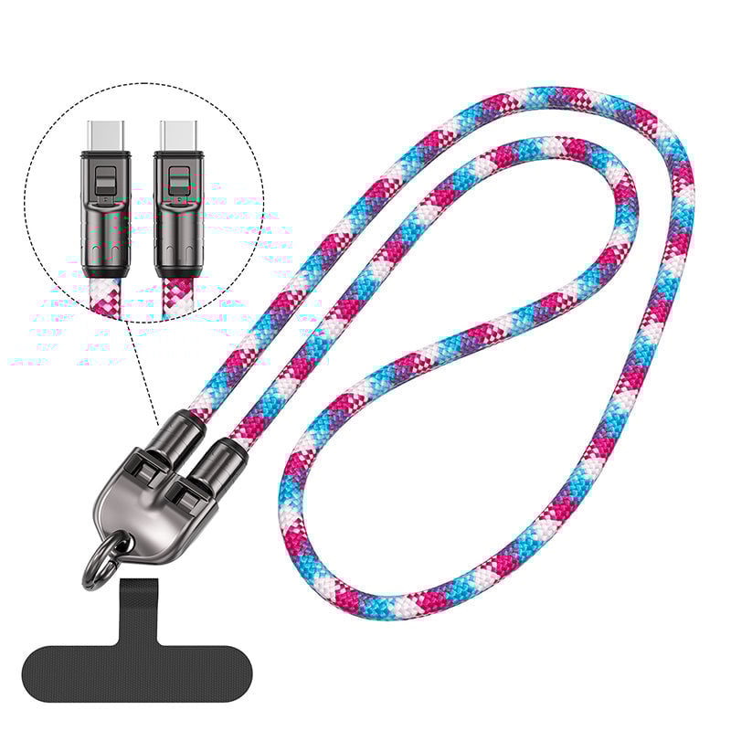 2-in-1 Schnellladekabel & Handy-Trageband