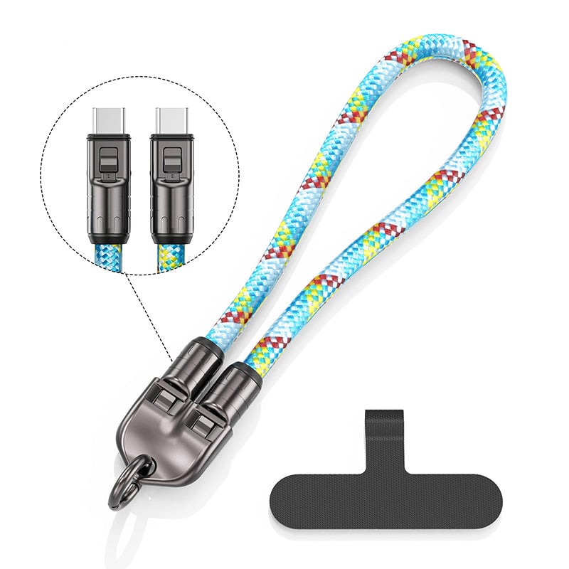2-in-1 Schnellladekabel & Handy-Trageband
