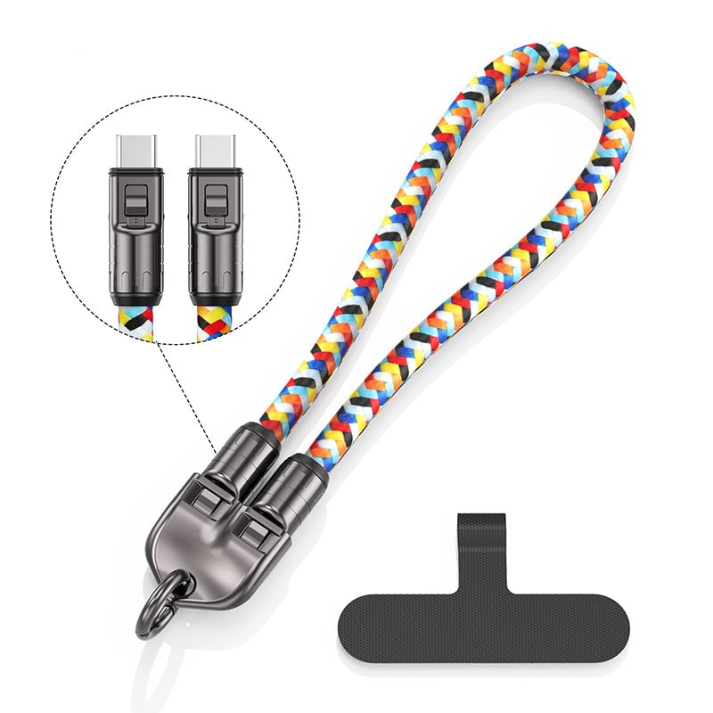 2-in-1 Schnellladekabel & Handy-Trageband