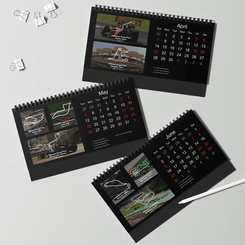 Der F1-Tischkalender 2024