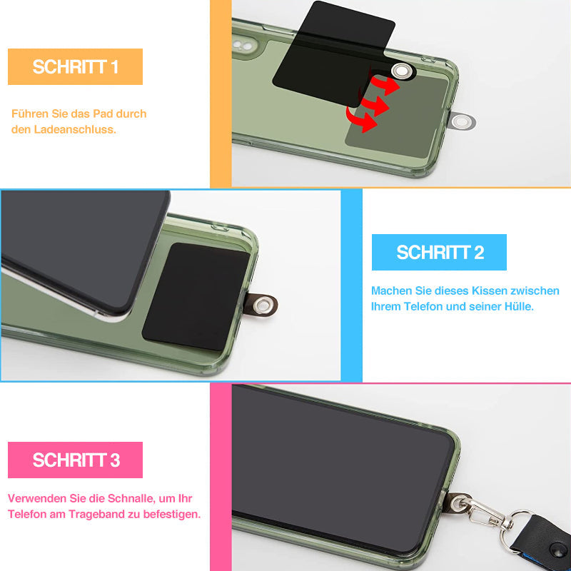 Universelle abnehmbare Telefonschlaufe